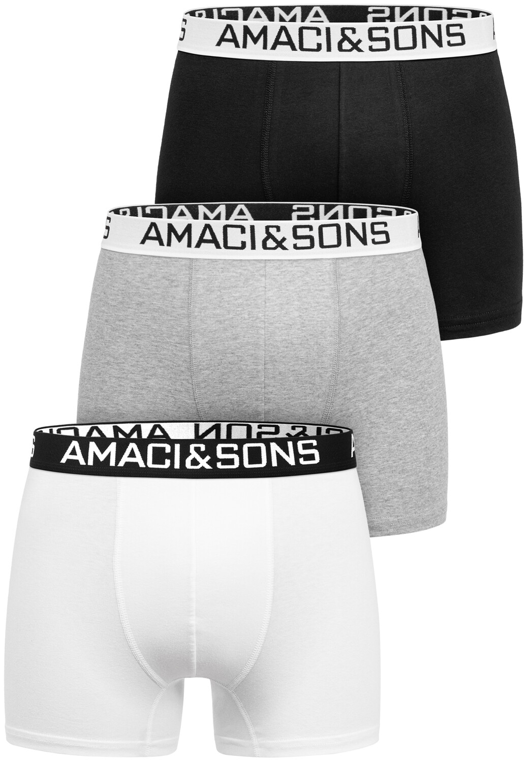 

Боксеры Amaci&Sons 3 шт, цвет Mix (Hellgrau | Weiß | Schwarz)