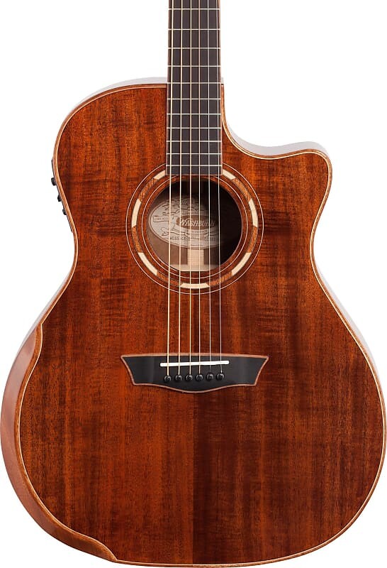 

Акустическая гитара Washburn G55CE Comfort All Koa Grand Auditorium Electric-Acoustic Guitar