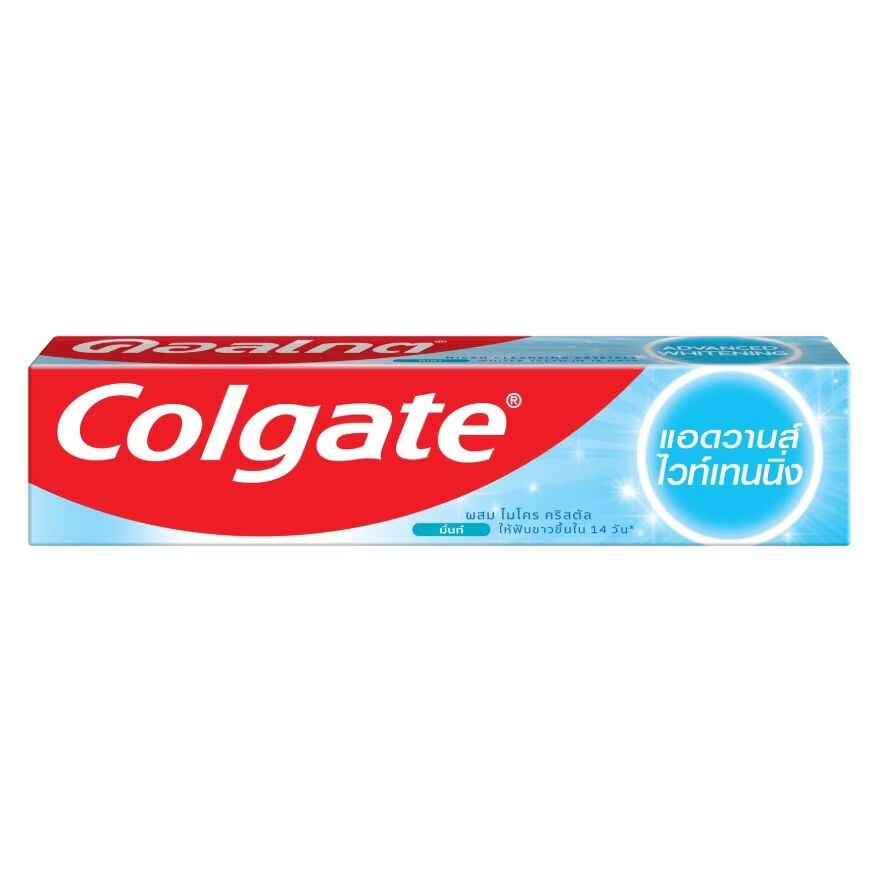

Colgate Зубная паста Advanced Whitening 135 G. ฟันขาว ป้องกันฟันผุ, Blue