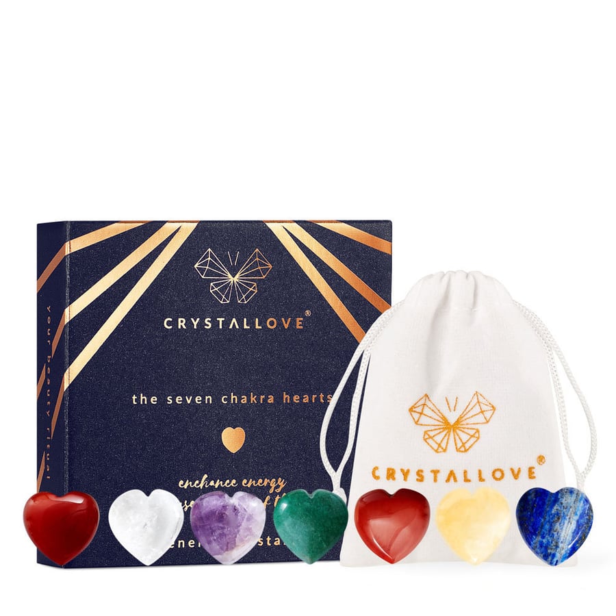 

CRYSTALLOVE Натуральные энергетические камни 7 чакр - сердца