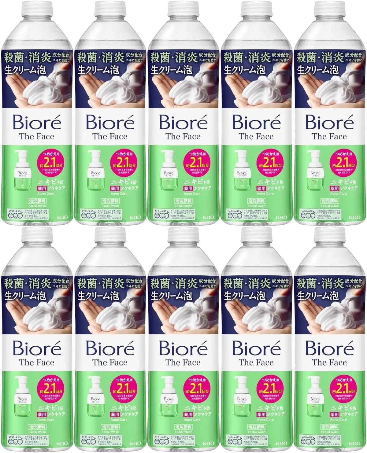 Гель для умывания Moruro — Пенящийся Bioré The Face Acne Care, 340 мл
