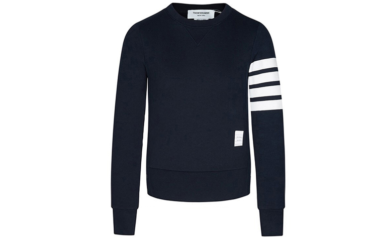 

Классическая толстовка с петлями на спине и четырьмя полосками THOM BROWNE, Marine Blue