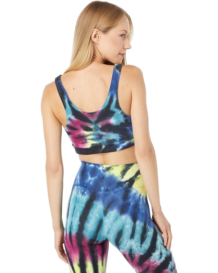 

Бралетт Chaser Lounge Knit Shirred Bralette, цвет Dark Crystal Tie-Dye