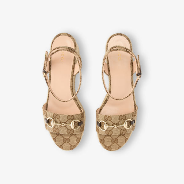 Эспадрильи Gucci с узором, бежевый — фото 2