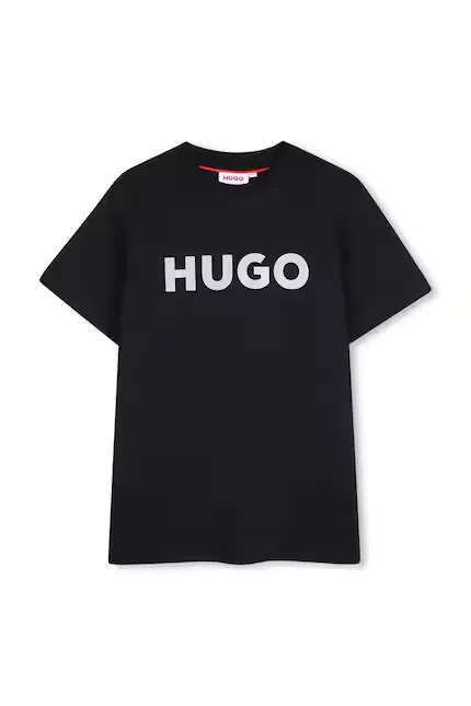 Футболка детская хлопковая HUGO, черный