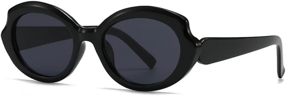 

Винтажные солнцезащитные очки неправильной формы для женщин и мужчин, роскошные, в стиле панк, популярные, с большой оправой, для активного отдыха, путешествий, вождения, защита от УФ-излучения UV400 TVTBBVV, Black Black Leg