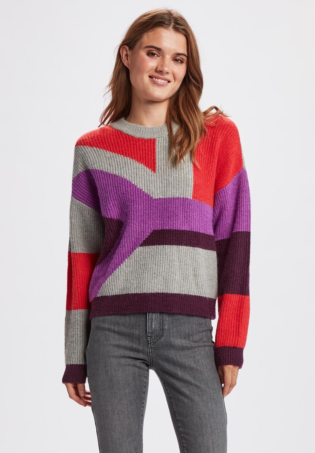 

Свитшот Nümph НУНИНА, цвет medium grey mel