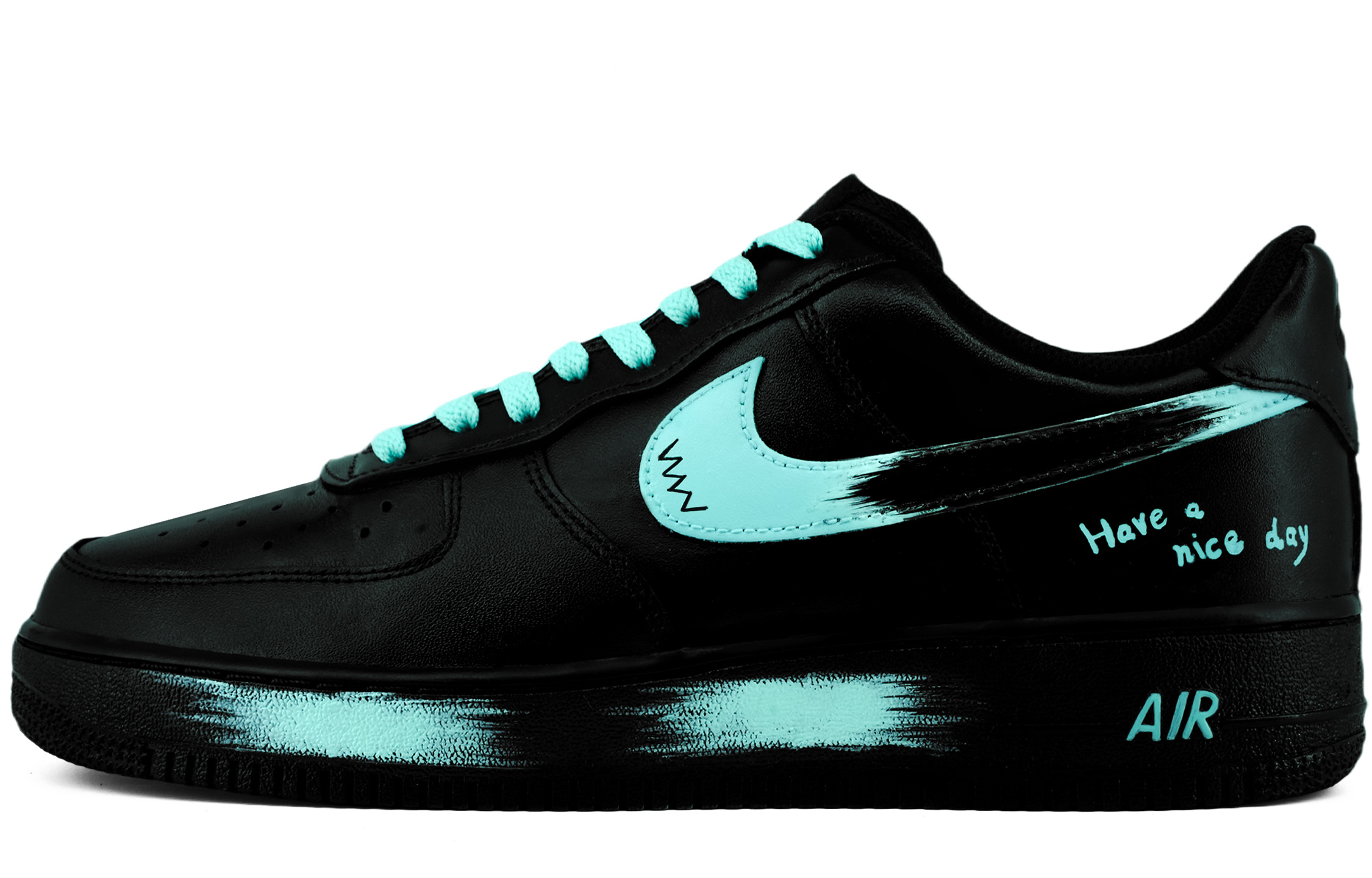 

Nike Кроссовки Air Force 1 для скейтбординга, увеличивающие рост, износостойкие, синие, мужские