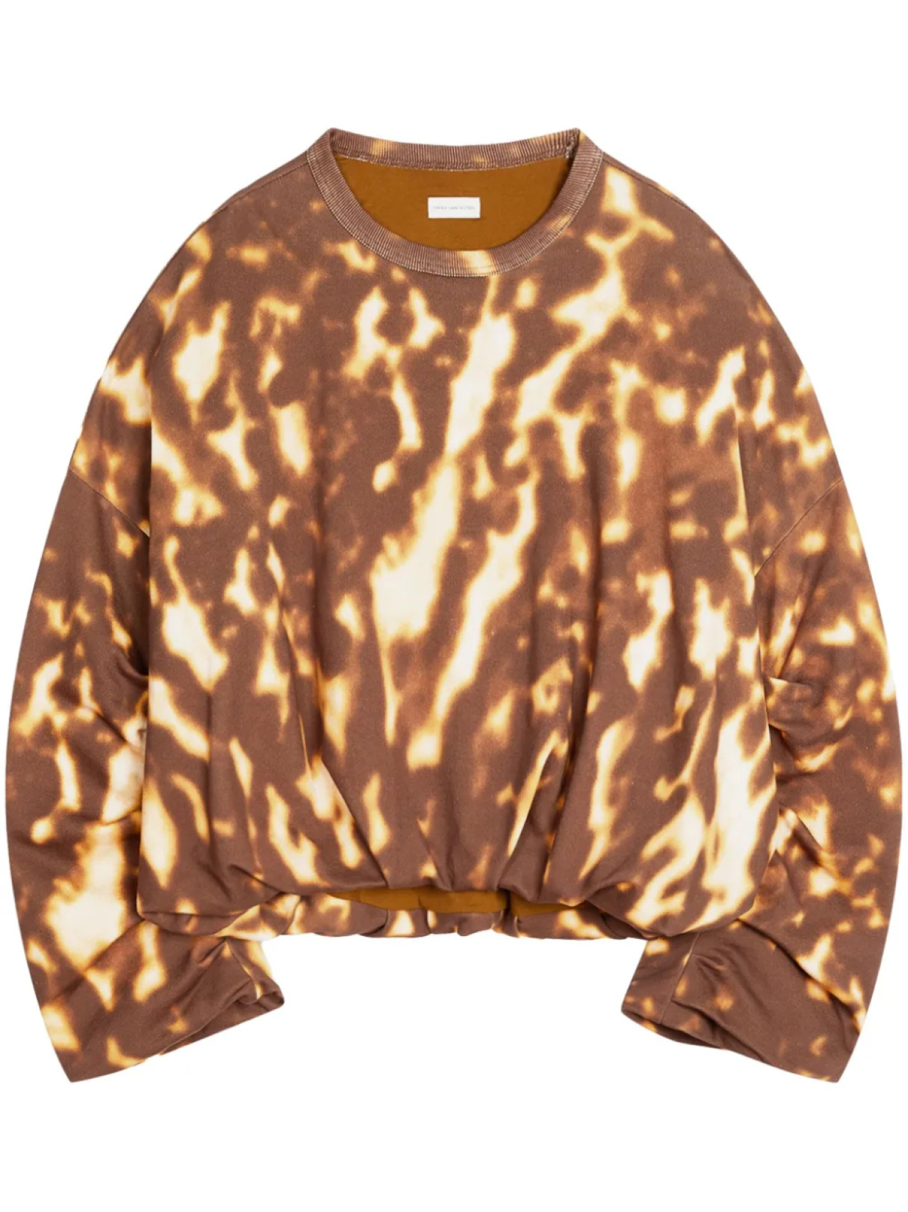 

Толстовка с драпировкой DRIES VAN NOTEN, коричневый