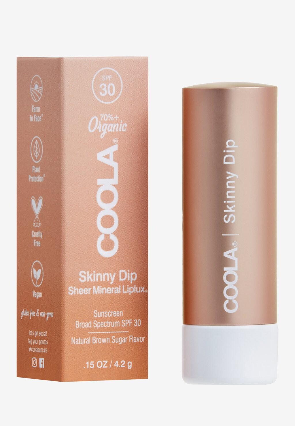 

Бальзам для губ Mineral Liplux Spf 30 Coola, розовый