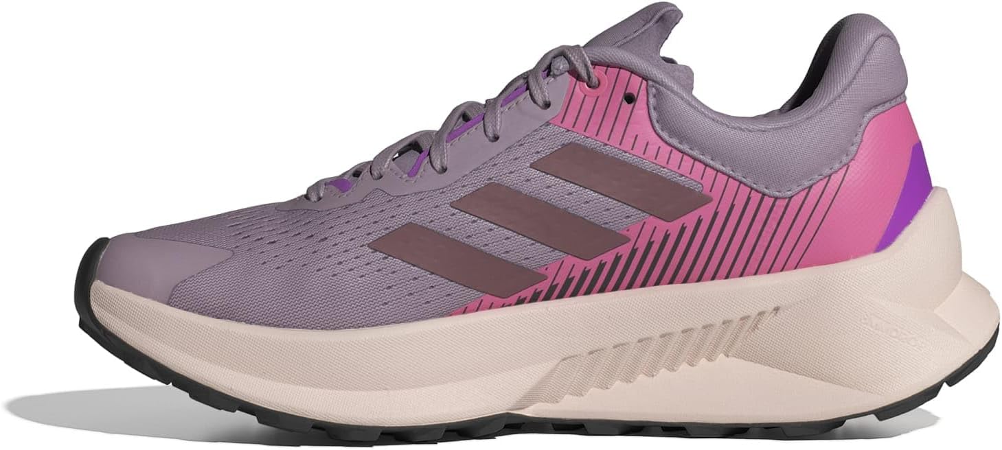 Кроссовки adidas Outdoor Terrex Soulstride Flow, цвет Preloved Fig/Quiet Crimson/Pink Fusion — фото 4