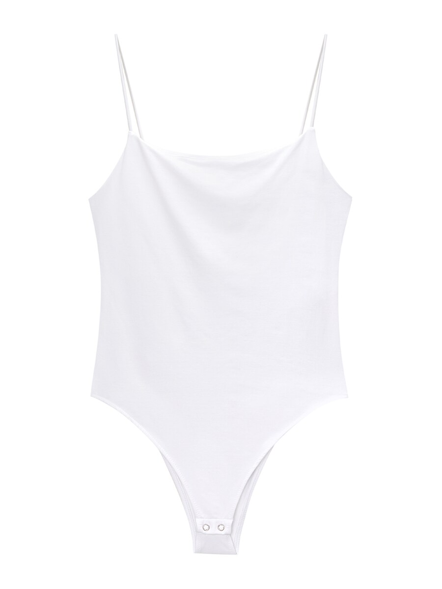 

Классический топ Pull&Bear Shirt Bodysuit, белый