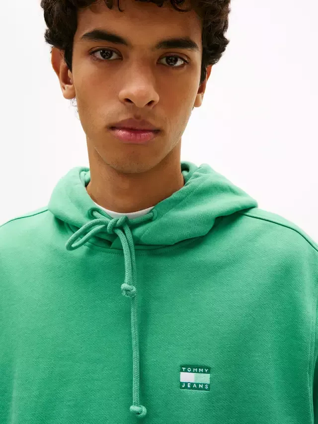 Худи из смесовой хлопковой ткани, зеленый Tommy Hilfiger — фото 4