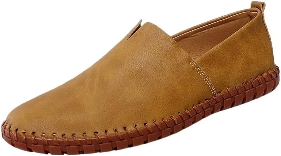 Лоферы мужские из экокожи, легкие, Yellow DHFIRUFSHLO