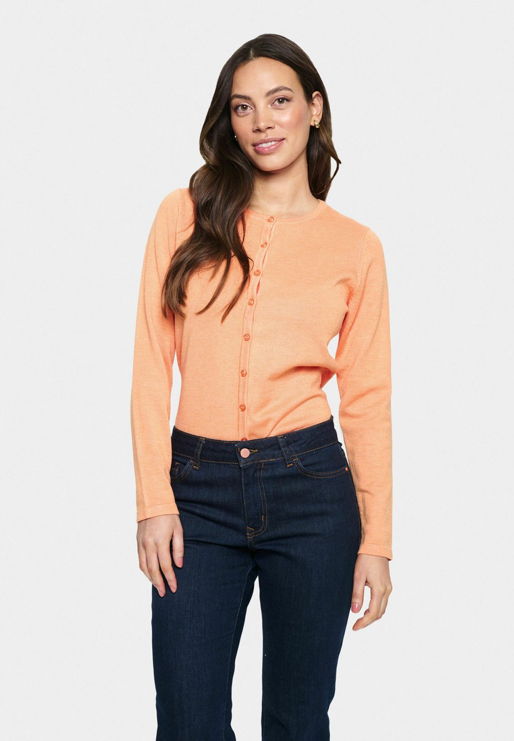 

Кардиган MILASZ R-NECK Saint Tropez, оранжевый