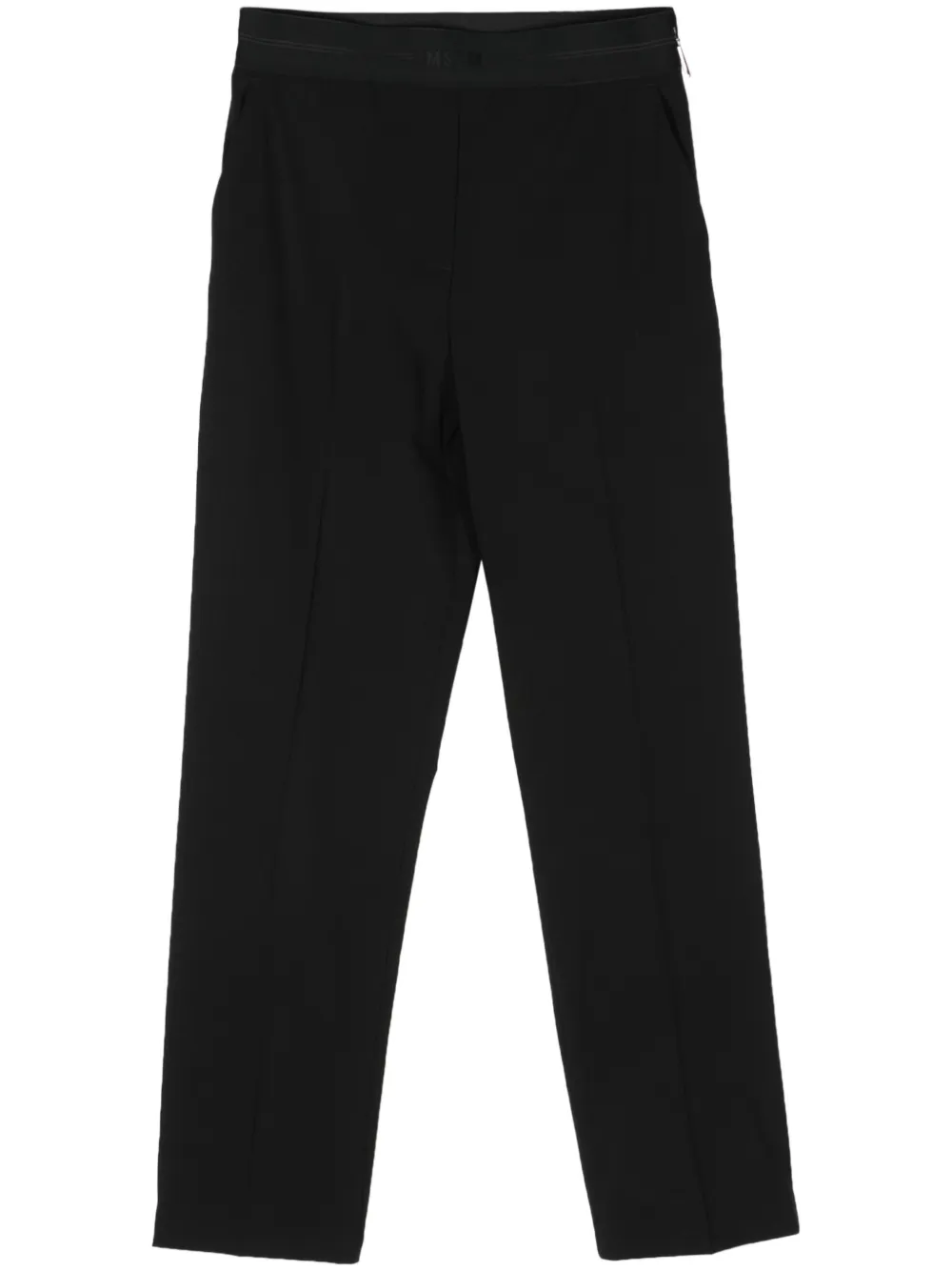 

Зауженные брюки из вирджинской шерсти MSGM, черный