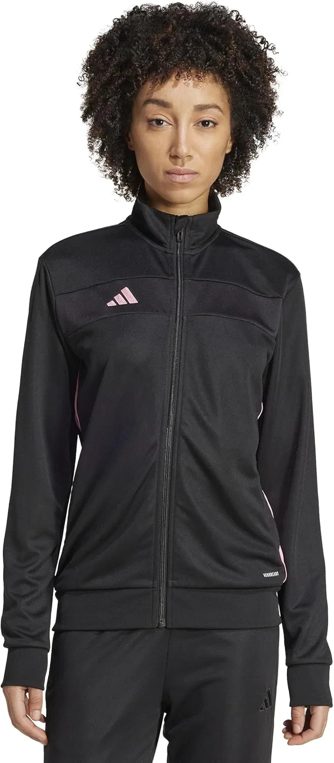 Женская тренировочная куртка adidas Tiro 25 Essentials, Regular Fit, Black/Easy Pink/White