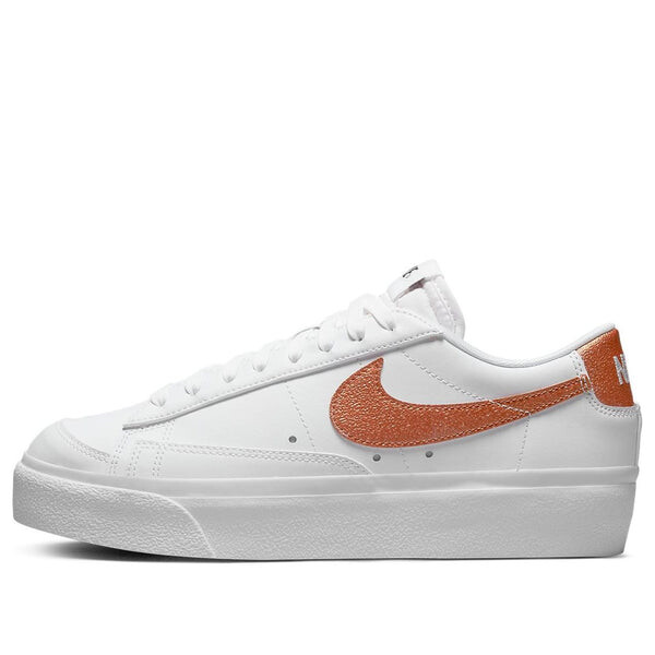 Кроссовки блейзер низкая платформа Nike, белый