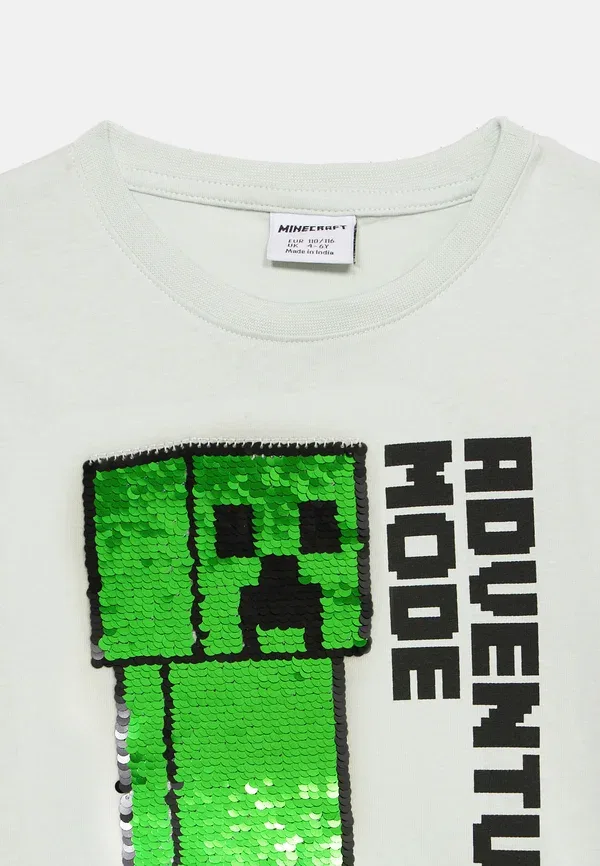Футболка Lindex Minecraft flip print, light aqua — фото 4