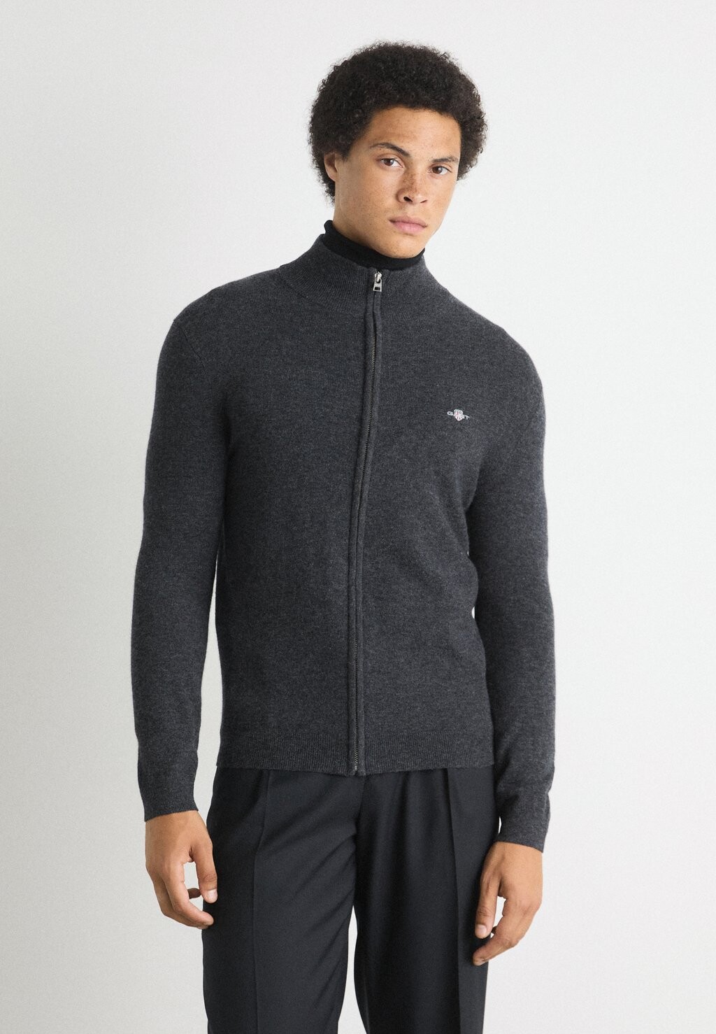 

Кардиган ZIP CARDIGAN GANT, темно-серый