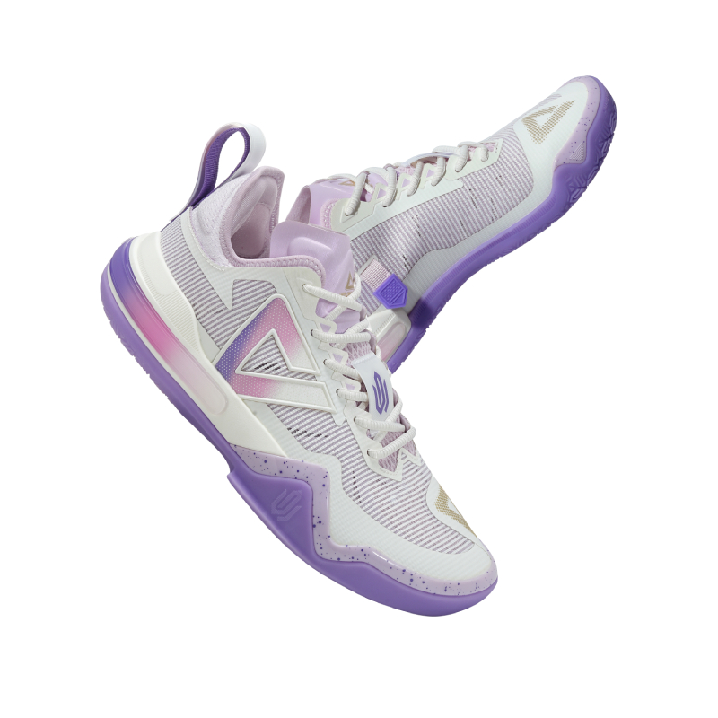 Баскетбольные кроссовки Wiggins AW1 мужские низкие Rainbow Rhythm Purple PEAK — фото 4