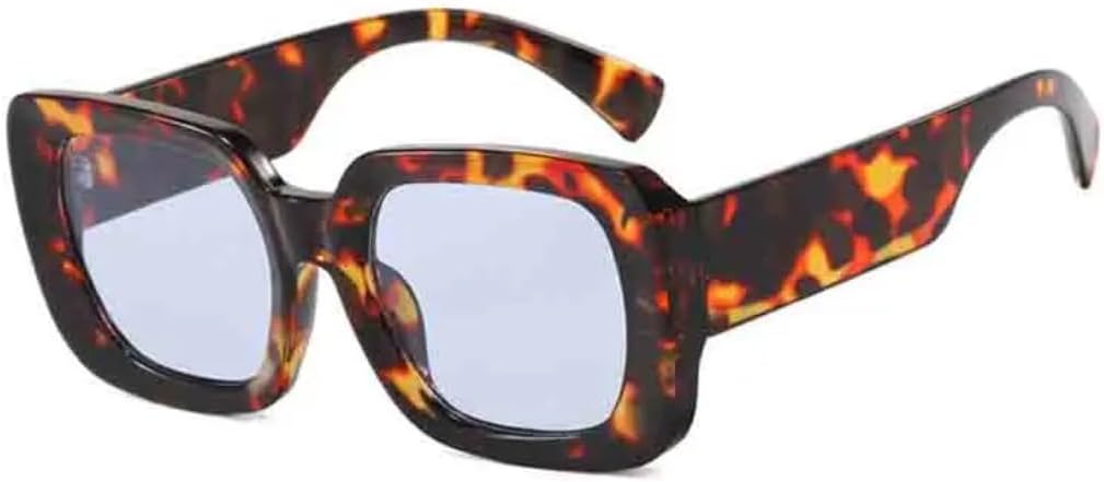 

Солнцезащитные очки с защитой UV400 | Линзы конфетного цвета, увеличенная оправа | Для женщин и мужчин, для занятий спортом на открытом воздухе и вождения DSVIGF, Leopard Blue