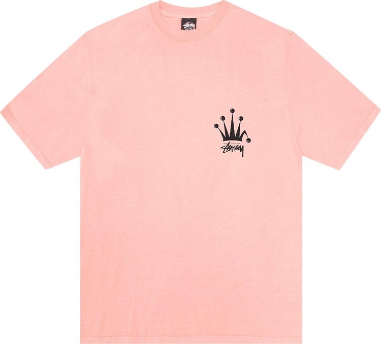 

Футболка Stussy Regal Crown 'Coral', розовый