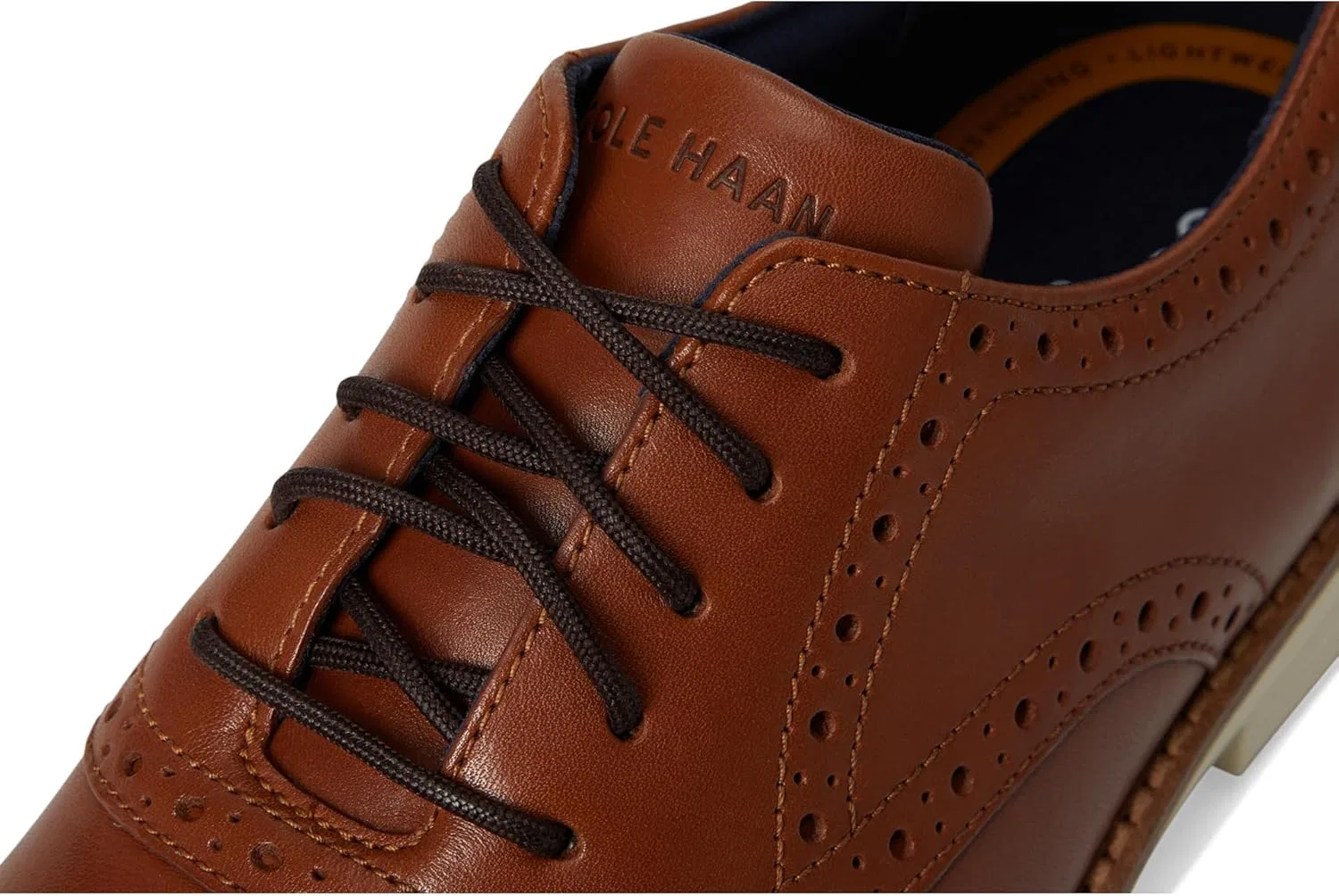 Туфли оксфорды с мыском Cole Haan, британский загар — фото 2