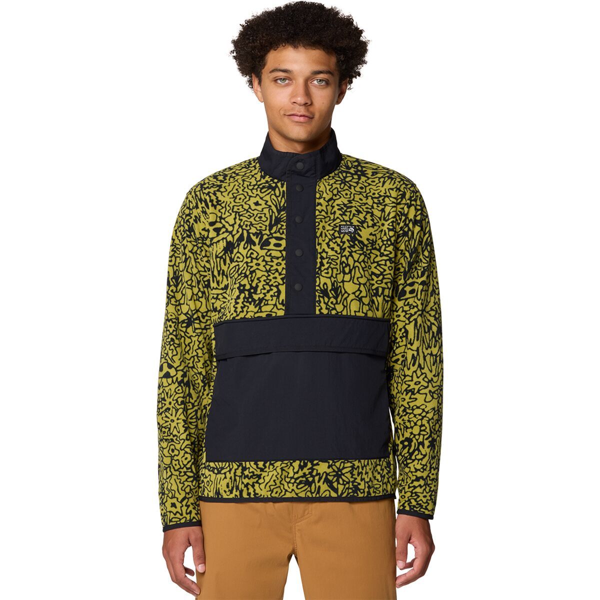 

Микрофлисовая толстовка на молнии Mountain Hardwear, цвет moon moss forager xl print