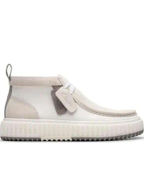 Мужские замшевые мокасины Clarks Torhill Hi серые — фото 4