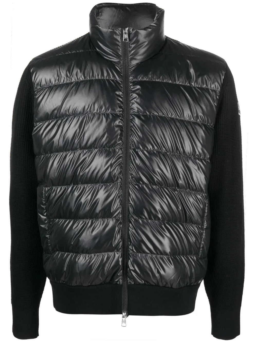 

Пуховик с нашивкой-логотипом MONCLER