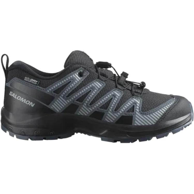 SALOMON Xa pro 3d v8 нескользящие износостойкие низкие детские беговые кроссовки black для подростков — фото 3