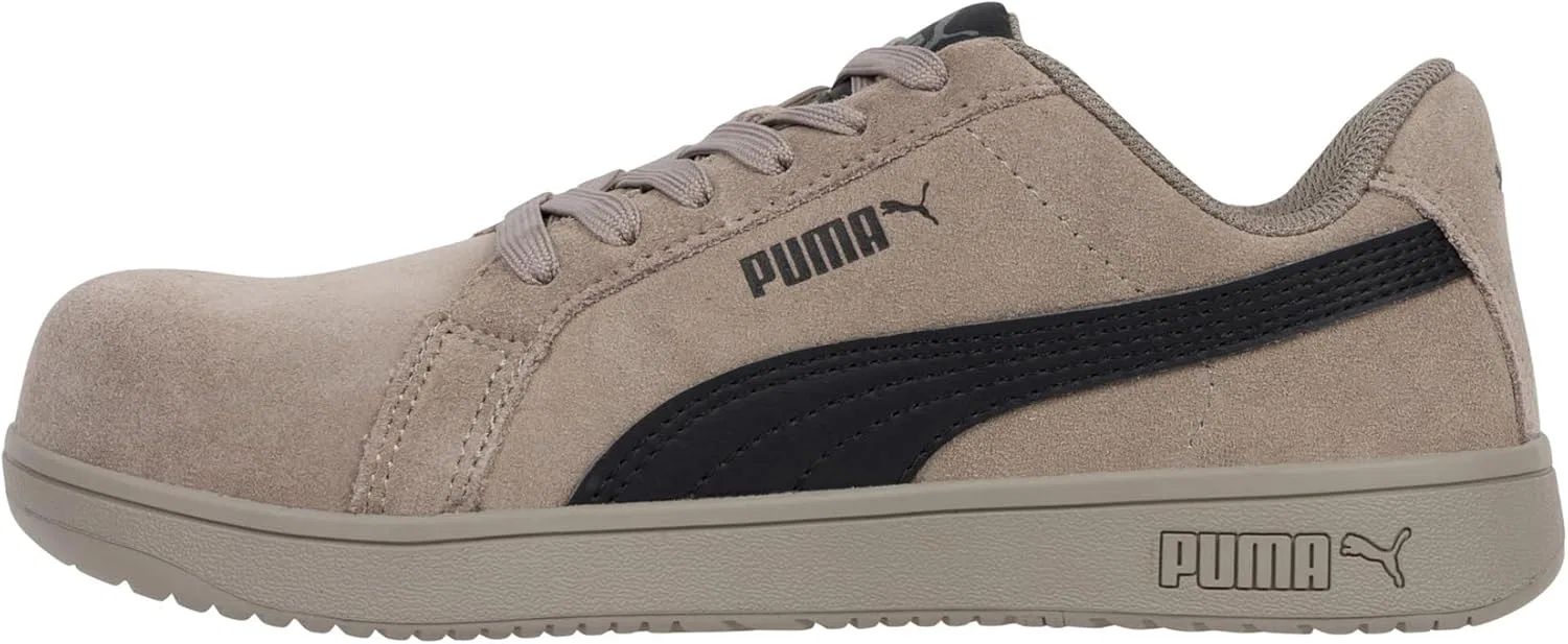 Мужские кроссовки PUMA Iconic Suede Low Oxford из замши, Stone Grey — фото 2