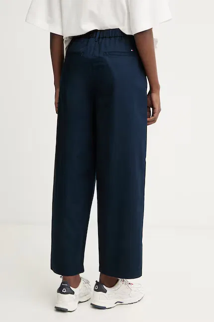 Брюки женские из хлопка классические Tommy Hilfiger, синий — фото 3