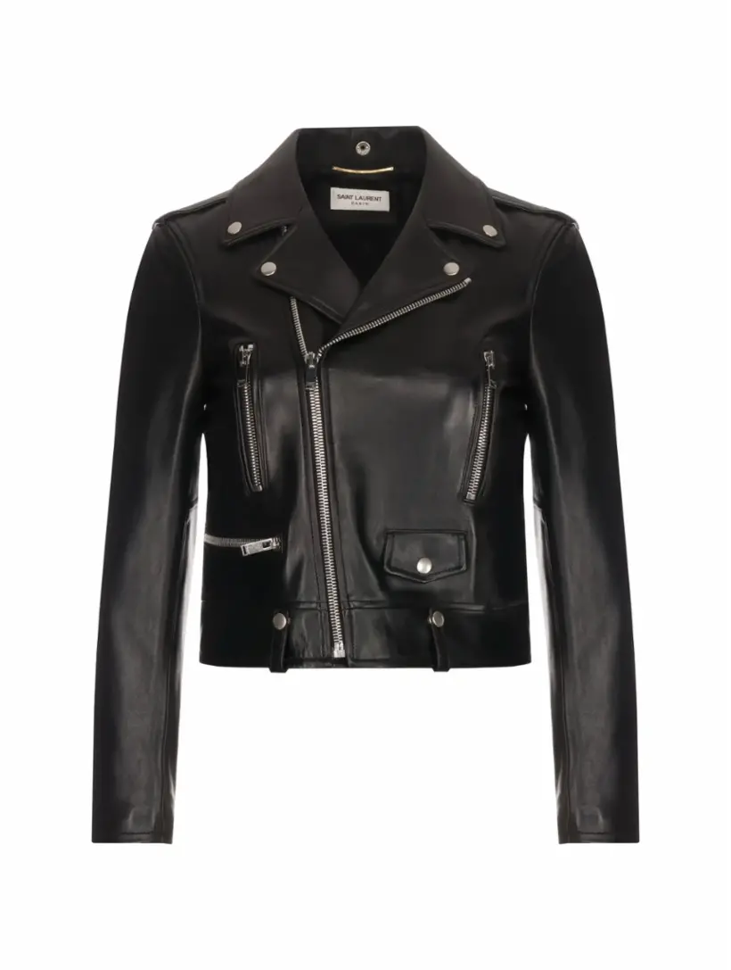 

Кожаная куртка Saint Laurent, черный