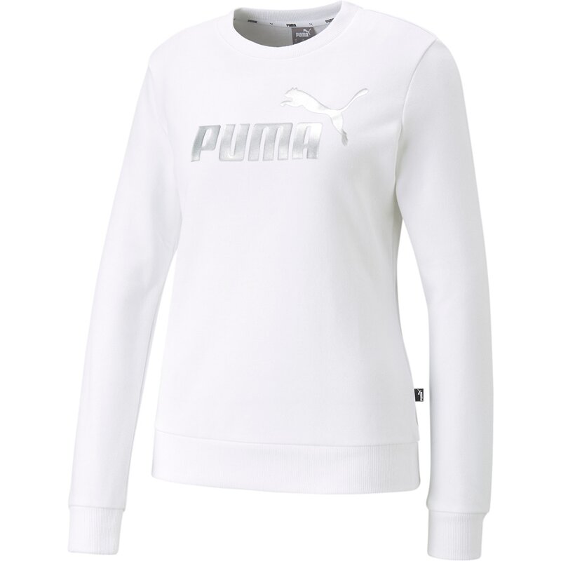

Толстовка ess+ металлический логотип crew tr Puma, белый