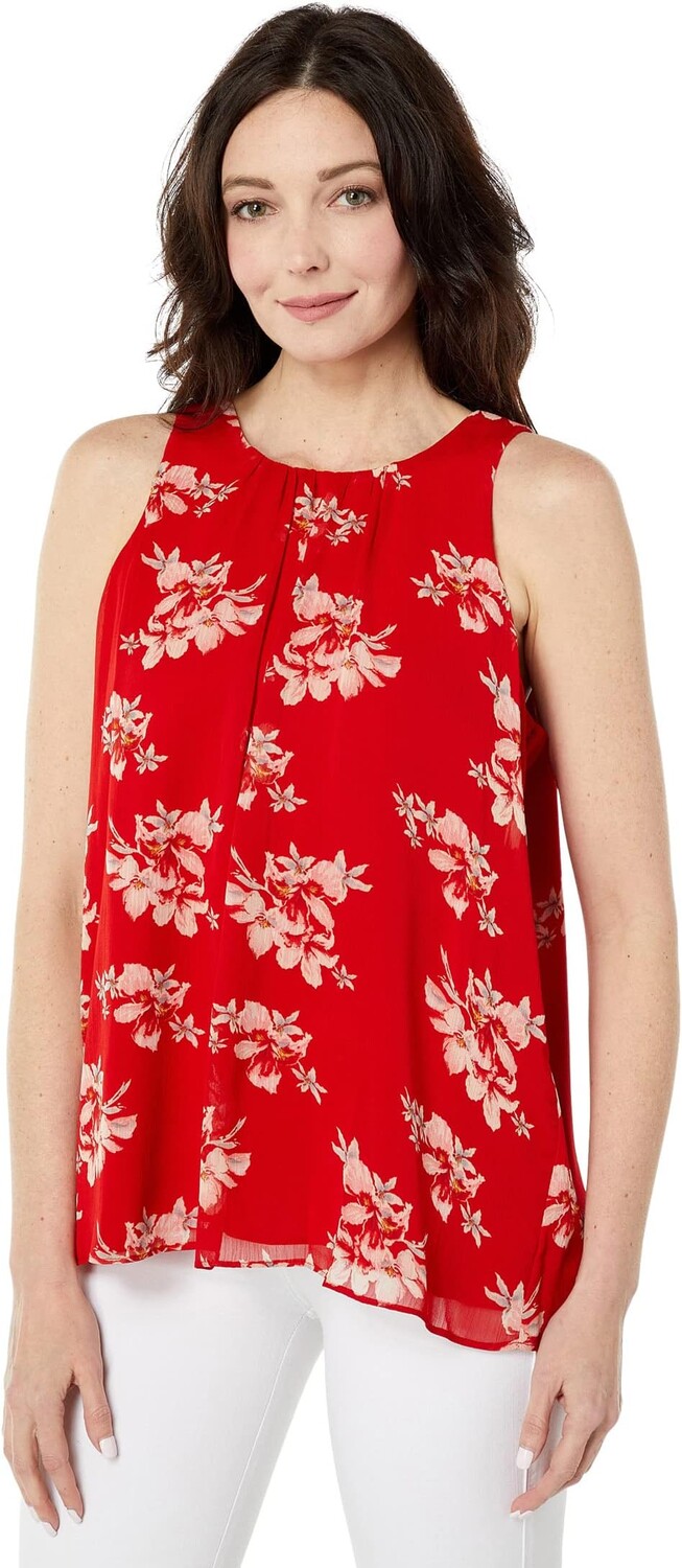 

Блуза Vince Camuto Sleeveless Graceful Wildflower Blouse, цвет Coral Sunset