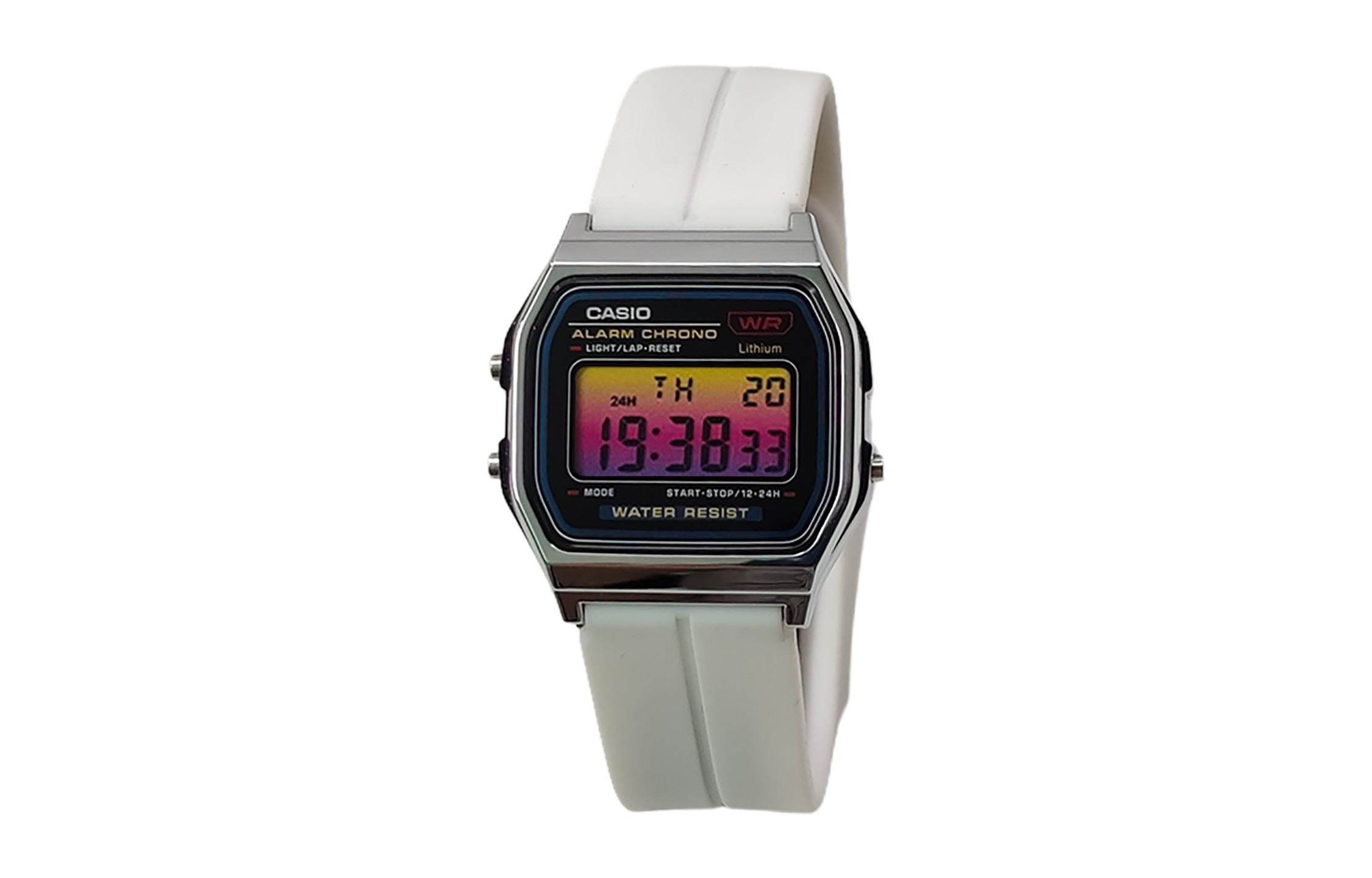 

CASIO Кварцевые часы унисекс с силиконовым ремешком и черным циферблатом