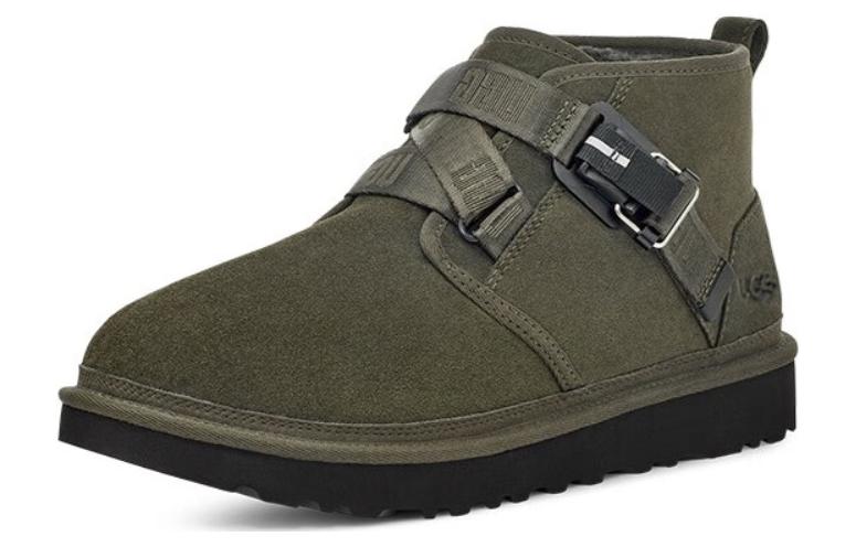 Мужские ботинки UGG Neumel Quickclick с декоративным ремешком, лесной зеленый — фото 4