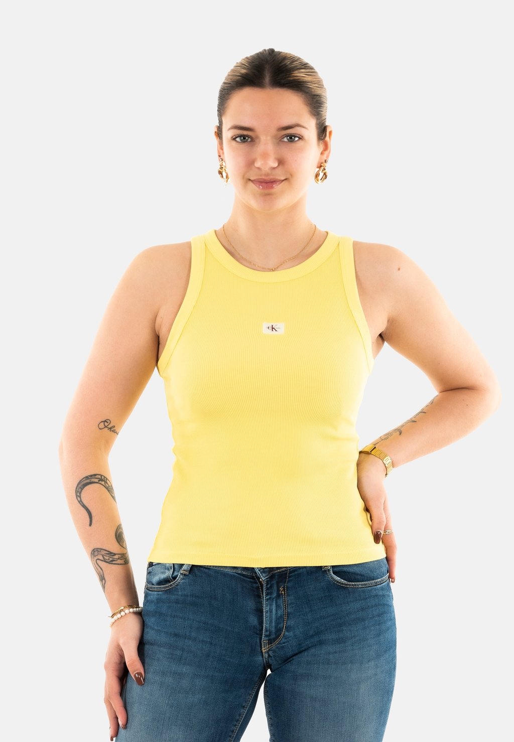 

Топ Calvin Klein Jeans, желтый