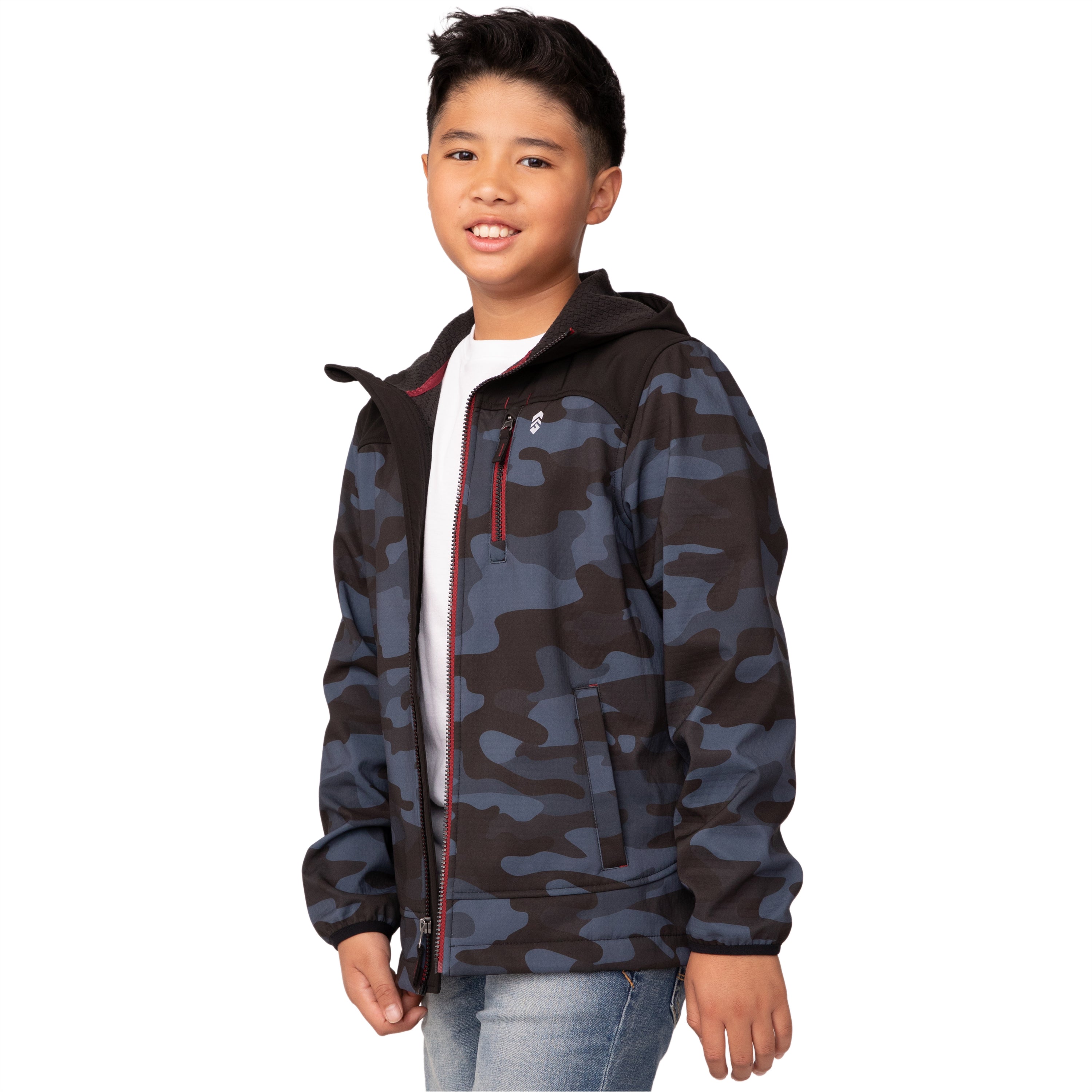 

Куртка Free Country Boys' Super Softshell, цвет black camo