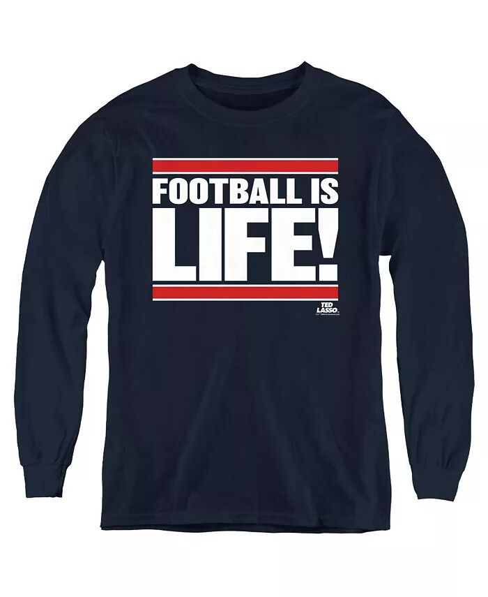 

Футболка с длинным рукавом Youth Football Is Life Ted Lasso, синий