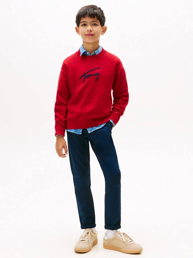 Детские хлопковые чинос 1985 Tommy Hilfiger, Dark Night Navy — фото 4