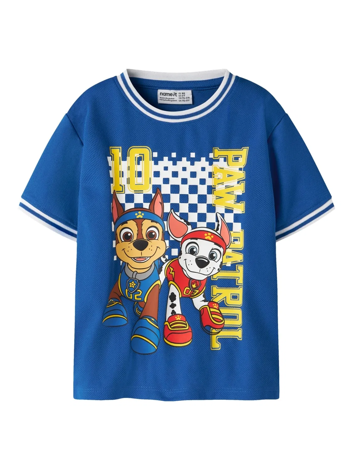 Футболка с принтом Paw Patrol Name It, лазурно-голубой