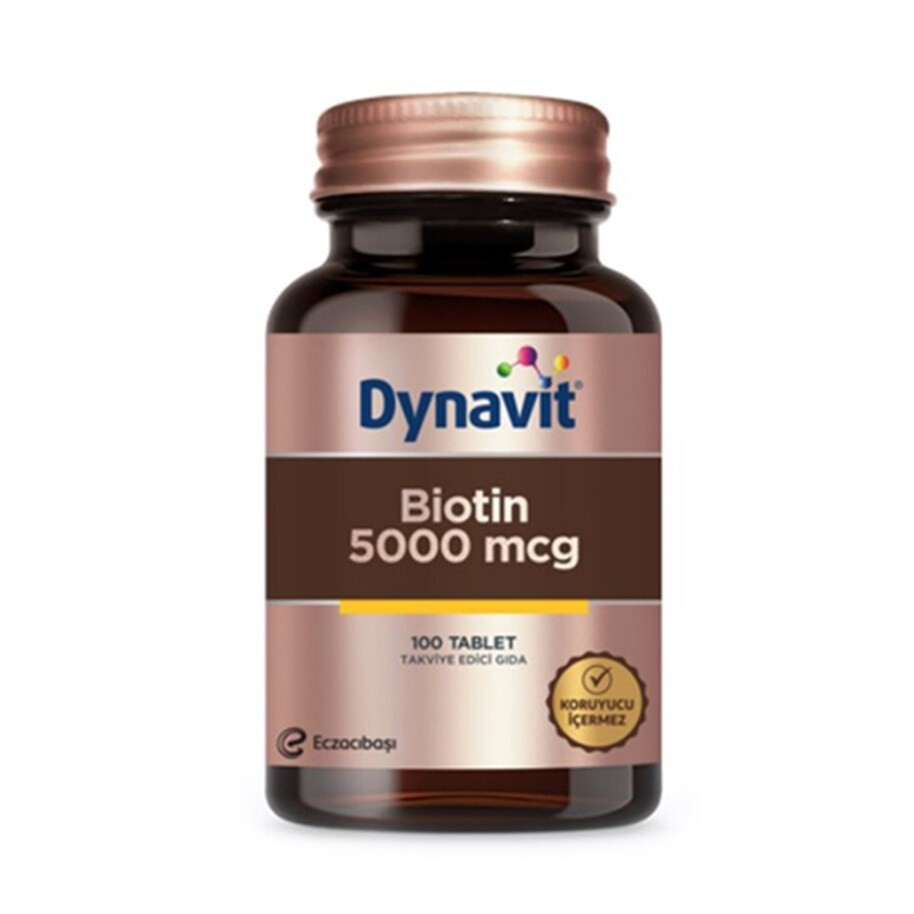 

Dynavit биотин 5000 мкг 100 таблеток