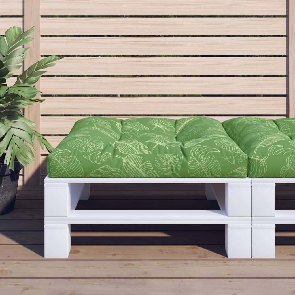 

VidaXL подушка для поддона с рисунком листьев 80x80x12 см ткань - подушка для поддона - подушка для поддона - подушка для поддона - подушка, зеленый