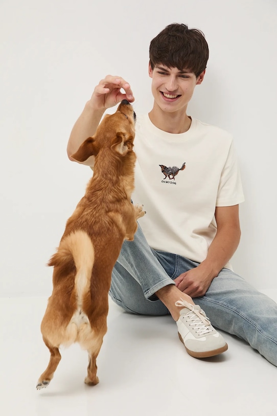 

Хлопковая футболка Medicine, бежевый