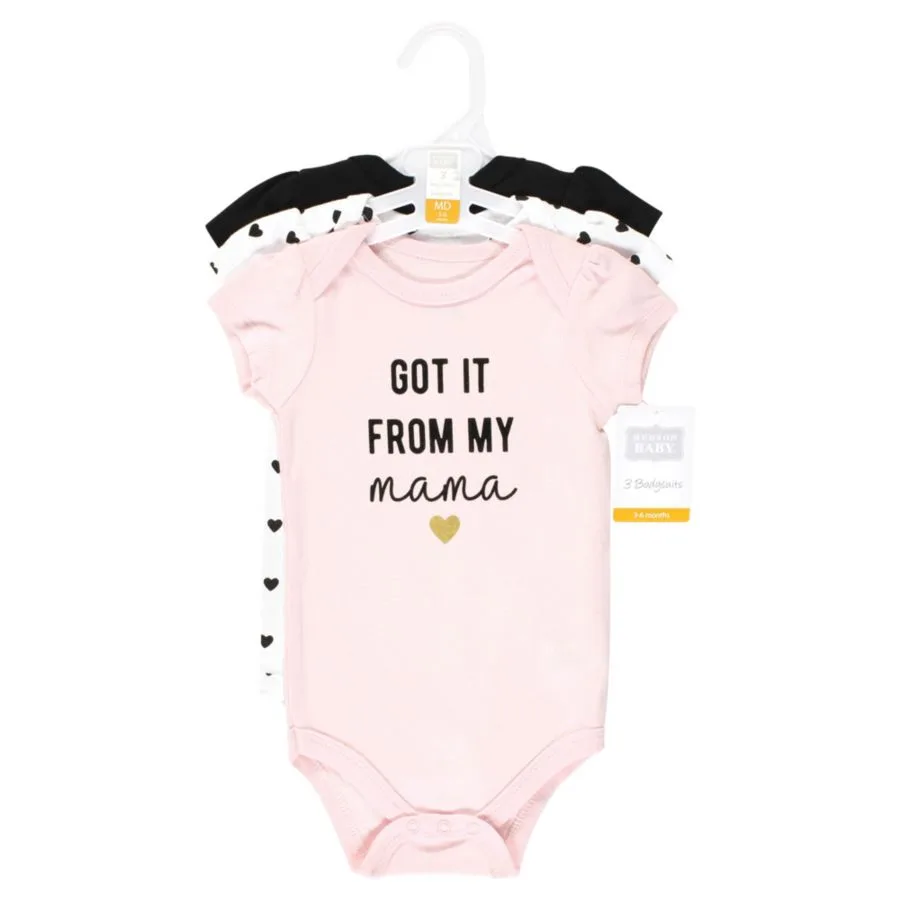 Комплект из 3 хлопковых боди Hudson Baby, Mama Heart — фото 4