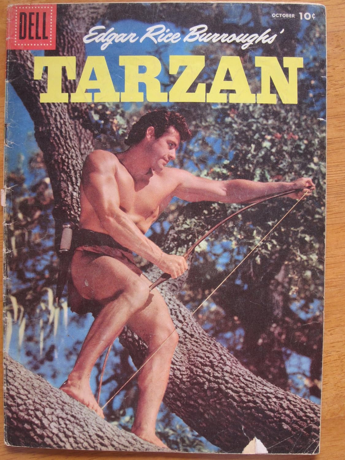 

Tarzan #85, October 1956. Jesse Marsh, Russ Manning art. Photo cover (Dell Comics)