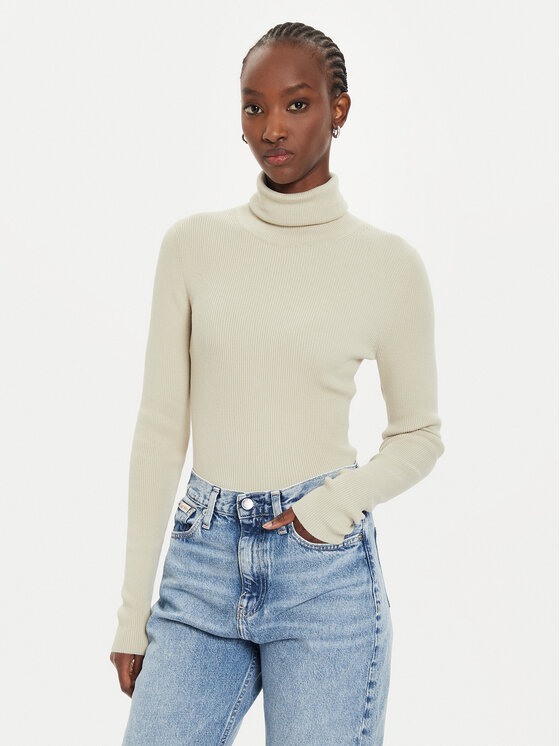 

Водолазка regular fit J20J224225 Calvin Klein Jeans, бежевый